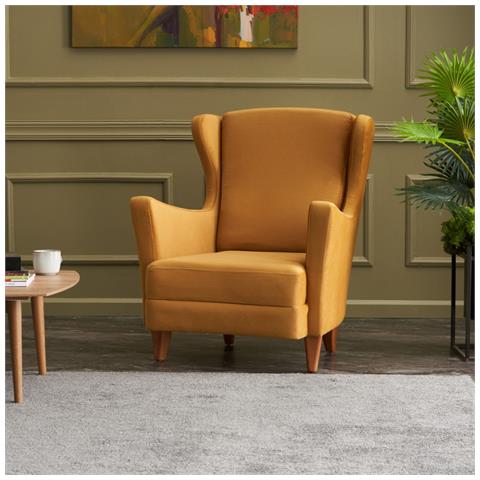 Williams Sedia Ad Ali Di Velluto Senape - Foto 11