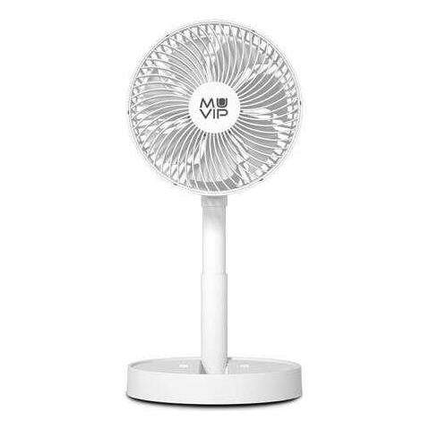 Ventilatore Da Tavolo Pieghevole Portatile Muvip 6,5w Diametro 19cm - 4 Velocità - Angolo Regolabile Fino A 90° - Foto 1
