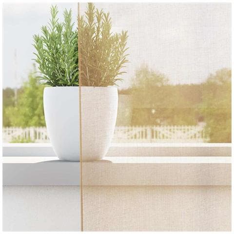 Tende In Voile Con Passanti 2 Pz Sabbia 140x175 Cm - Foto 2