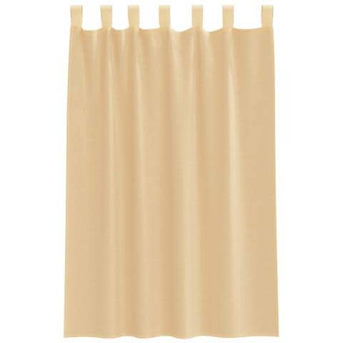 Tende In Voile Con Passanti 2 Pz Sabbia 140x175 Cm - Foto 8