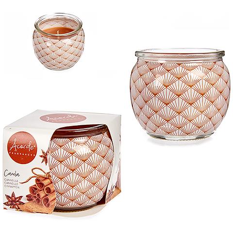 Candela Profumata In Barattolo Di Vetro Aroma Di Cannella Piccante. - Foto 1
