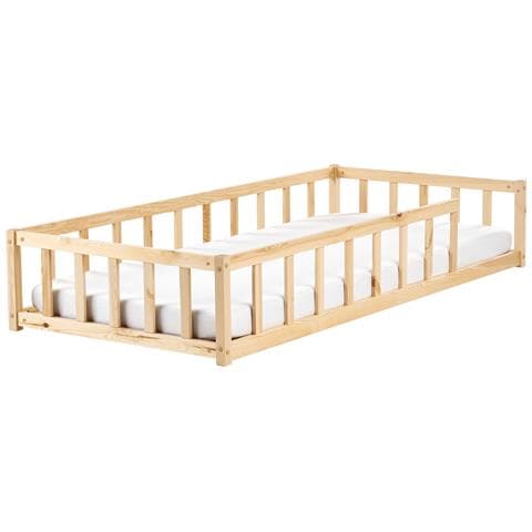 Letto Per Bambini Legno Di Pino Meymac 90 X 200 Cm Marrone Chiaro - Foto 2