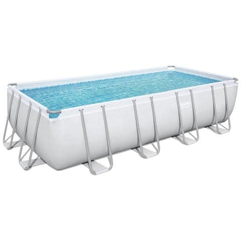 Piscina Fuori Terra - Rettangolo - 549x274x122 Cm - Grigio - Include Accessori Coordinati Cb36 - Foto 6