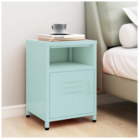 Lusso Casadino -  Comodino Menta 35x35x51 Cm In Acciaio - Foto 8