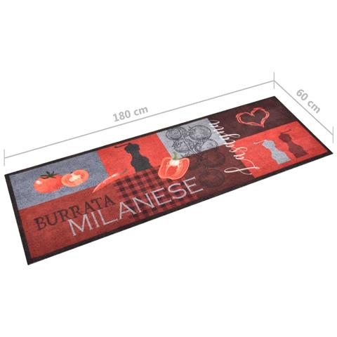 Lusso Casadino -  Tappetino Da Cucina Lavabile Pomodori 60x180 Cm - Foto 5