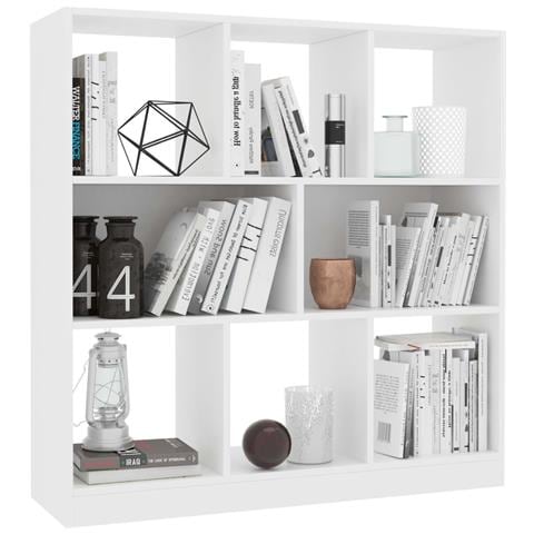 Libreria Bianca 97,5x29,5x100 Cm In Legno Multistrato - Foto 2