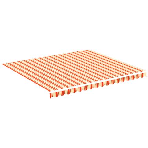 Tessuto Di Ricambio Per Tenda Da Sole Giallo E Arancio 4x3,5 M - Foto 1