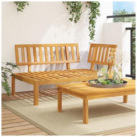 Lusso Casadino -  Divano Angolare Da Giardino Pallet In Legno Massello Di Acacia - Foto 8