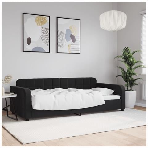 Letto da Giorno Nero 90x190 cm in Velluto - Foto 2