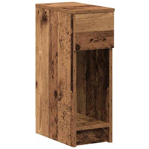 Comodino con Cassetto Legno Antico 20x36x60 cm - Foto 1