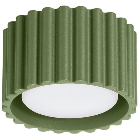 Lampada Da Soffitto Aura 1 Verde Oliva Gx53 Sl. 1797 - Minimalist Lampada A Soffitto Verde Oliva 6x10x10 Cm - Foto 1