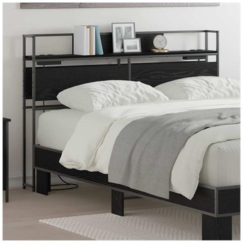 Testata contenitore Rovere nero 160 cm Legno multistrato - Foto 2