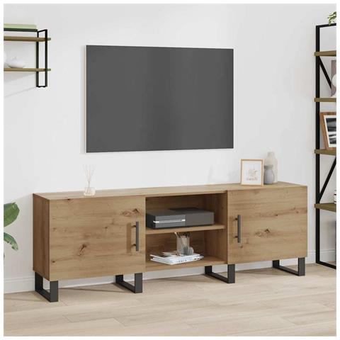 Mobile TV 150 x 30 x 50 cm Legno multistrato - Foto 2