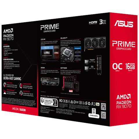 Prime RX9070-O16G-EVO Radeon RX 9070 16GB GDDR6 PCI Express 5.0 - Foto 17