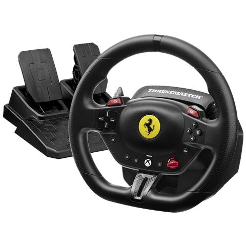 T98 Ferrari 296 GTS Nero USB Sterzo + Pedali Analogico /Digitale PC, Xbox One, Xbox Series S, Xbox Series X, Xbox One X, Xbox One S - Foto 1