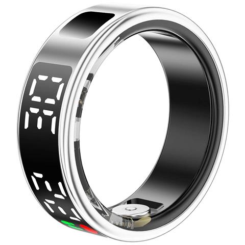 Anello Intelligente Taglia 8 Modello Saturn Con Schermo Led E Custodia Di Ricarica - Foto 1