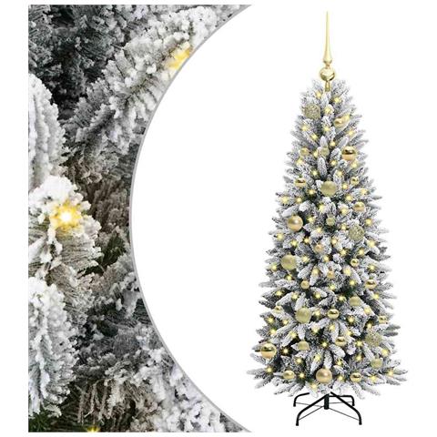 Albero di Natale artificiale con 150 LED Bianco 120 cm - Foto 1