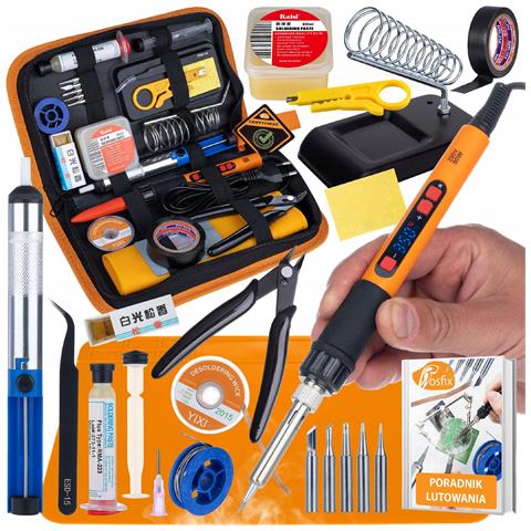 Set Di Saldatura Pro 80w Lcd - 16 In 1 Con Accessori | 180-500°c | Precisione E Sicurezza | Esd, Rma-223, Zj-18 - Foto 1