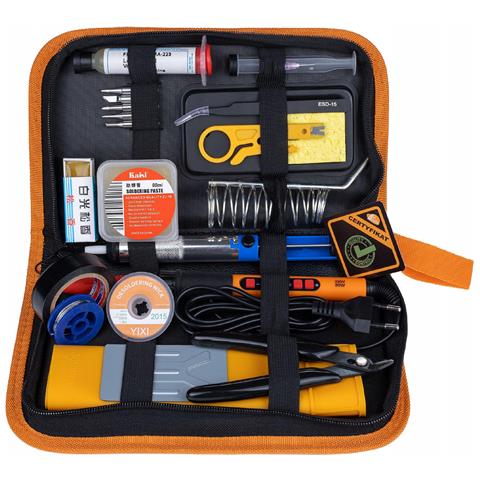 Set Di Saldatura Pro 80w Lcd - 16 In 1 Con Accessori | 180-500°c | Precisione E Sicurezza | Esd, Rma-223, Zj-18 - Foto 8