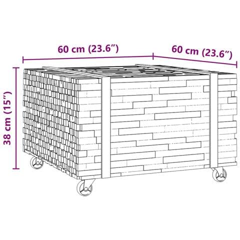 Tavolino da salotto Marrone 60 x 60 x 38 cm - Foto 8