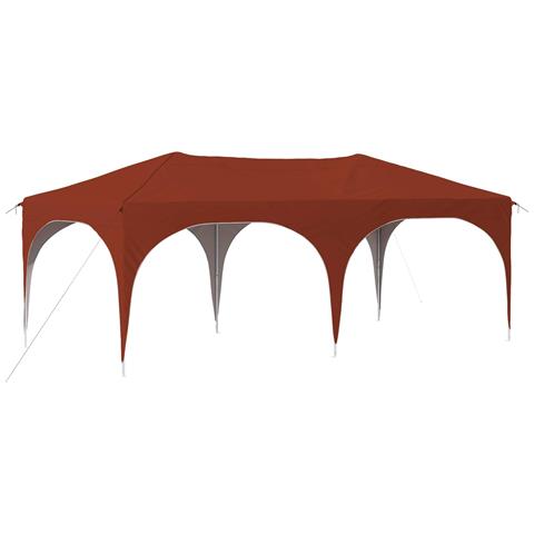 Tenda per feste a pop-up 575 x 288 x 245 cm Terracotta - Foto 1