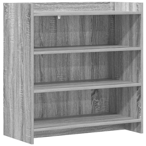 Credenza Sonoma grigio 75 x 36 x 80 cm Legno ingegnerizzato - Foto 1