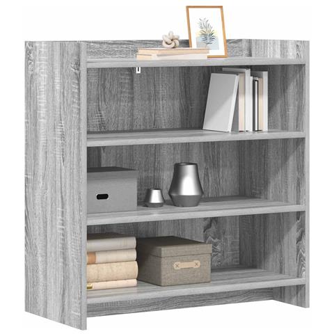 Credenza Sonoma grigio 75 x 36 x 80 cm Legno ingegnerizzato - Foto 2