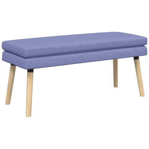 Panchina a doppio strato Blu jeans 110 x 40 x 47 cm Tessuto - Foto 1