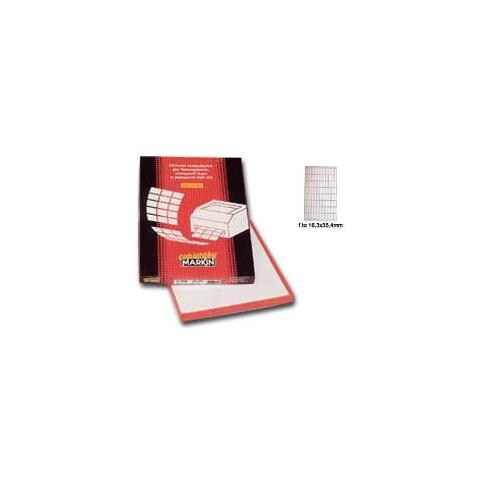 etichetta adesiva c / 532 bianca 100fg a4 16,3x35,4mm (96et / fg) markin - Foto 1