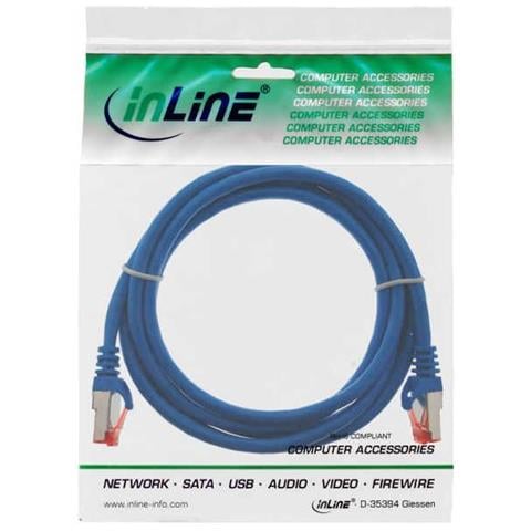 Cavo Patch 5m Cat. 6 1000 Mbit RJ45 - Blu - Foto 3