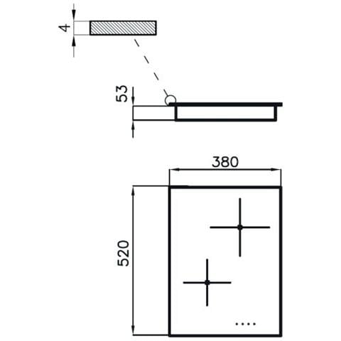 Piano Cottura 7322 240 a Induzione 2 Zone Cottura da 35 cm Colore Nero - Foto 2