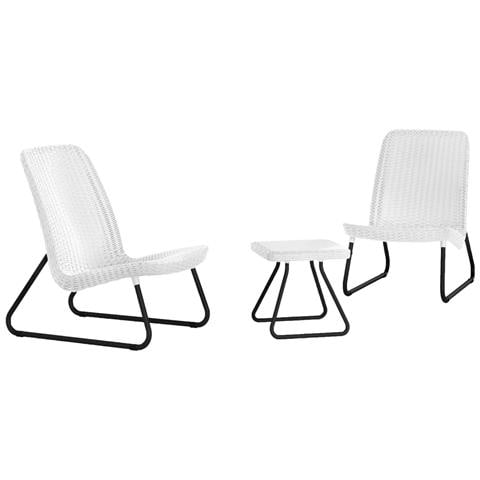 Set Mobili da Patio 3 pz Rio Bianco 218155 - Foto 1