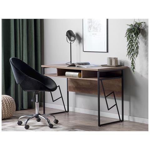 Scrivania Forres Marrone/ Nero 120 Cm 60 Cm - Foto 12