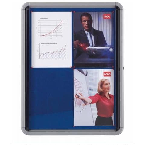 Nobo Bacheca Per Interni-fondo In Tessuto 6xa4 Anta A Battente - Foto 1