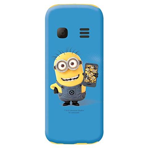 Gsm20des - Telefono Cellulare Cattivissimo Me Serventi Design, Dual Sim, Schermo Tft, 16gb, Funzioni Tradizionali, Contenuti Personalizzati, Blu / Giallo - Foto 2