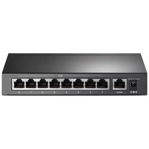 9-Port 10/100 Mbps Desktop Switch with 8-Port PoE+ - Foto 1