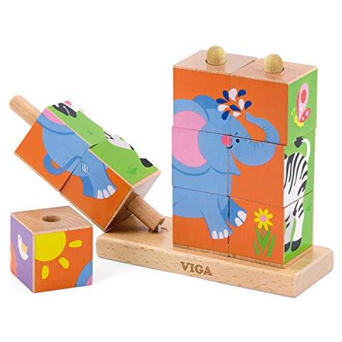 Toys - 50834 - impilabile Cube Puzzle - animali Selvatici - 9pcs - Foto 2