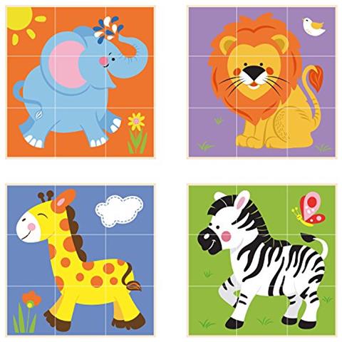 Toys - 50834 - impilabile Cube Puzzle - animali Selvatici - 9pcs - Foto 3