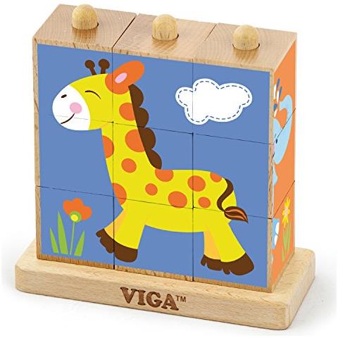 Toys - 50834 - impilabile Cube Puzzle - animali Selvatici - 9pcs - Foto 1