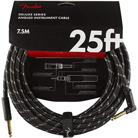 Deluxe Series Cavo Dello Strumento - 25 Ft - Str Ang - Nero Tweed - Foto 1