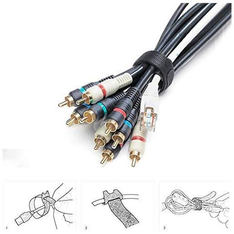 Yixisi Riutilizzabili Fascette 100pcs 6-pollici Multi-purpose Gancio Riutilizzabile E Loop Fascette Di Fissaggio Cinghie Downs Per Gestione Dei Cavi E Lorganizzazione Di Cavi - Foto 4