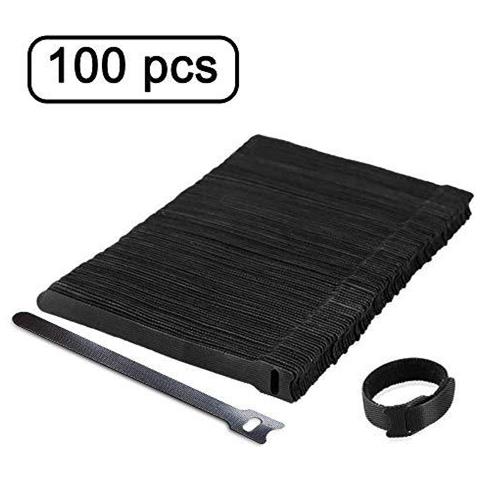 Yixisi Riutilizzabili Fascette 100pcs 6-pollici Multi-purpose Gancio Riutilizzabile E Loop Fascette Di Fissaggio Cinghie Downs Per Gestione Dei Cavi E Lorganizzazione Di Cavi - Foto 1