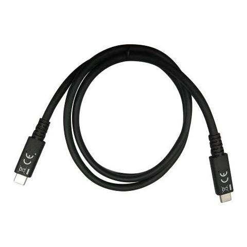 Cavo USB 4 Gen 3 Type-C Thunderbolt M /M E-Mark 8K 40Gbps 100W PD 0,8m Nero - Foto 1