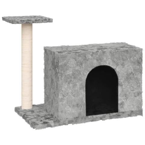 Albero Per Gatti Con Tiragraffi In Sisal Grigio Chiaro 51 Cm - Foto 1