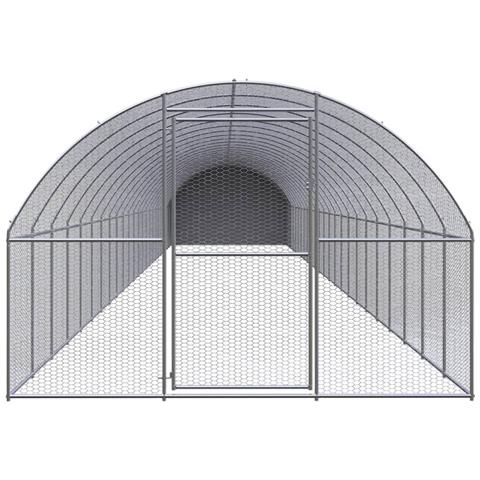 Pollaio Per Esterni 3x24x2 M In Acciaio Zincato - Foto 2