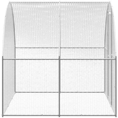 Pollaio Per Esterni 3x24x2 M In Acciaio Zincato - Foto 8