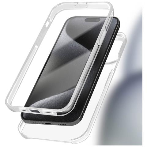 Cover 360° Per Iphone 15 Pro Max Retro Rigido E Fronte Infrangibile - Foto 2