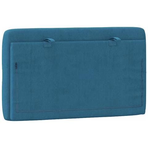 Cuscino Testiera Blu 90 Cm In Velluto - Foto 9
