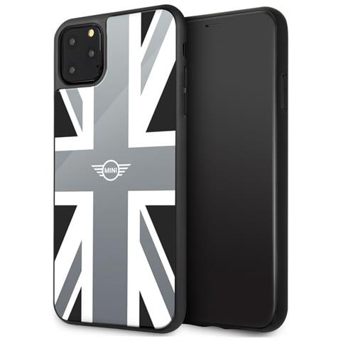 Cover Per Iphone 11 Pro Max In Tpu Stampa Union Jack, Bianco / Nero - Foto 1