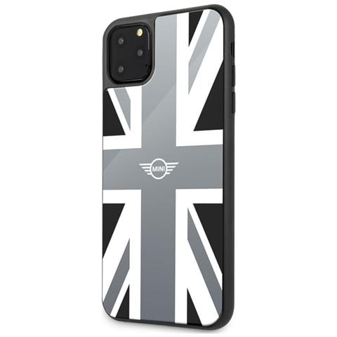 Cover Per Iphone 11 Pro Max In Tpu Stampa Union Jack, Bianco / Nero - Foto 2